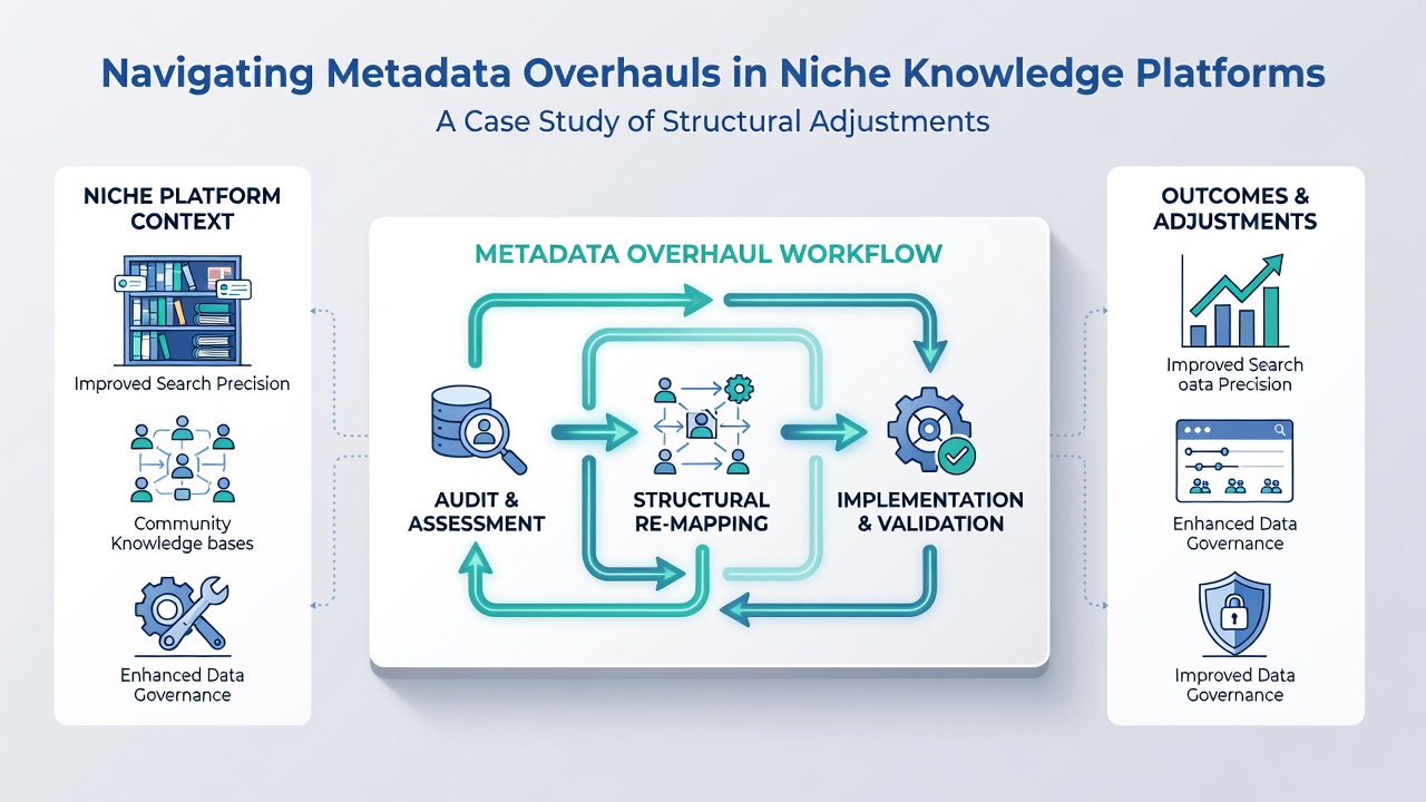 Detailed view of revised metadata fields and relational links in the Kenbrook knowledge platform interface
